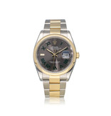 Rolex Datejust 36 2021 box + papers | steel - yellow gold slate roman Oyster Wimbledon