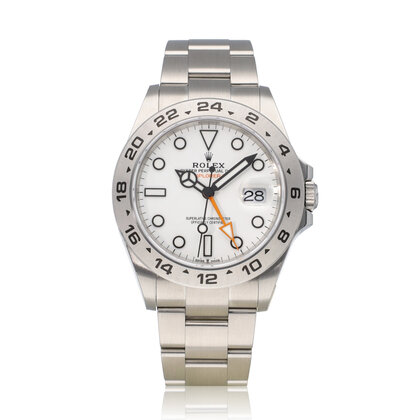 Explorer II  42 steel white orange 2024 box + papers