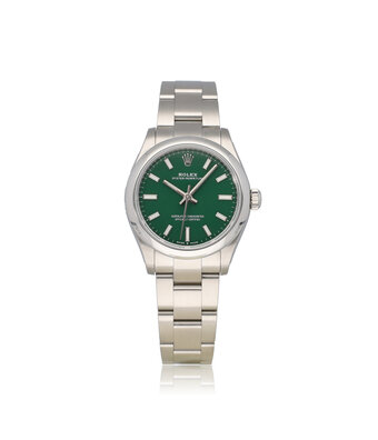 Rolex Oyster Perpetual 31 steel green Bulbasaur 2022 + papers