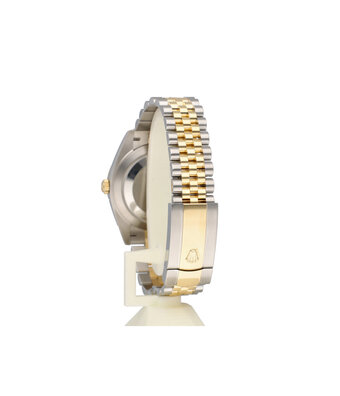 Rolex Datejust 41 NEW ROLEX SERVICE - 2020 B+P | steel - yellow gold black domed Jubilee