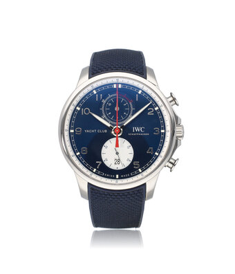 IWC Portugieser Yacht Club Orlebar Brown 45 - 2021 box + papers | blue rubber