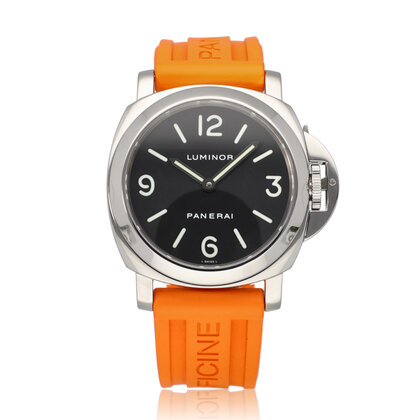 Luminor Base  steel black orange rubber 2004 B+P