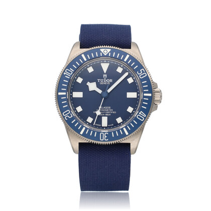Pelagos FXD Marine Nationale 24 42 titanium blue canvas strap 2025 B+P