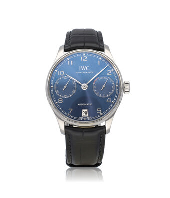IWC Portugieser Automatic 42 NEW IWC STRAP - 2020 B+P | steel blue