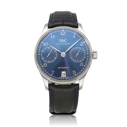 Portugieser Automatic 42 NEW IWC STRAP - 2020 B+P | steel blue