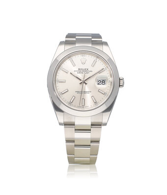 Rolex Datejust 41 -2026 box + papers | steel silver domed Oyster