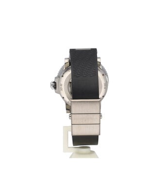 Ulysse Nardin Marine Diver 44 titanium black - orange rubber strap 2012 B+P