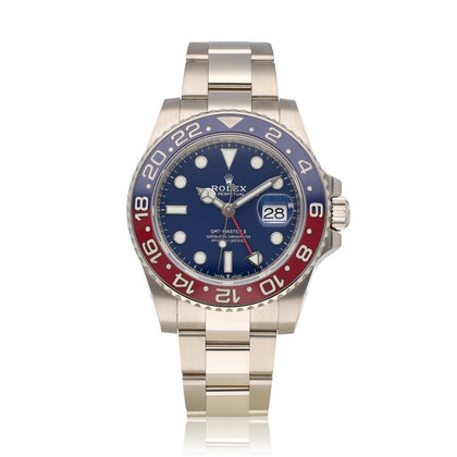 GMT-Master II 40 white gold blue 2022 box + papers