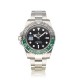 Rolex GMT-Master II 40 NEW ROLEX SERVICE - 2024 B+P | steel left - lefty - Sprite green Oyster