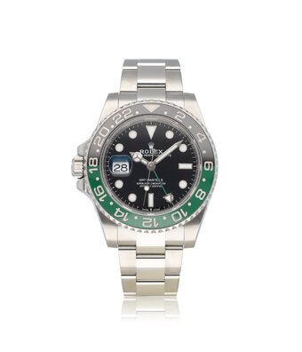 Rolex GMT-Master II 40 NEW ROLEX SERVICE - 2024 B+P | steel left - lefty - Sprite green Oyster