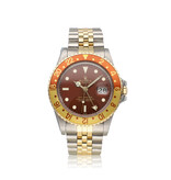 Rolex GMT-Master II 40 NEW ROLEX SERVICE - 1986 | steel - gold Jubilee Rootbeer - Tiger Eye Jubi