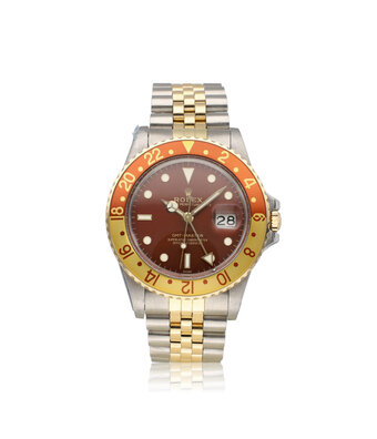 Rolex GMT-Master II 40 NEW ROLEX SERVICE - 1986 | steel - gold Jubilee Rootbeer - Tiger Eye Jubi