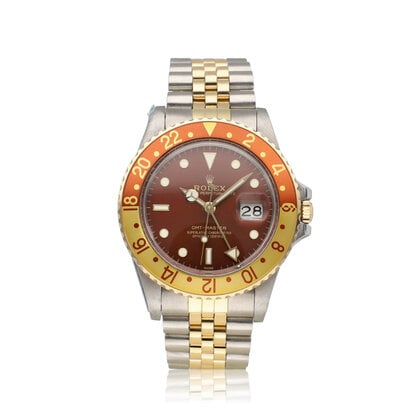 GMT-Master II 40 NEW ROLEX SERVICE - 1986 | steel - gold Jubilee Rootbeer - Tiger Eye Jubi