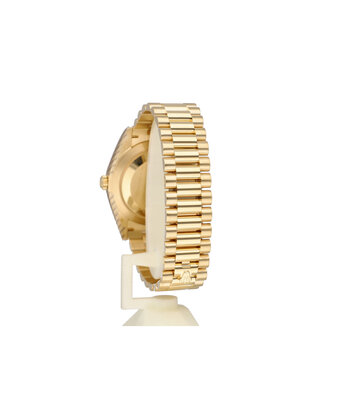 Rolex Day-Date 40 NEW ROLEX SERVICE - 2019 box + papers | yellow gold silver President