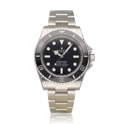 Submariner No Date 41 NEW ROLEX SERVICE - 2024 box + papers | steel black ceramic