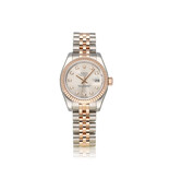 Rolex Lady-Datejust 26 NEW ROLEX SERVICE - 2013 + papers | steel - rose gold silver  diamond Jub
