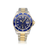 Rolex Submariner Date 40 NEW ROLEX SERVICE - 1991 | steel - yellow gold black - X-serial