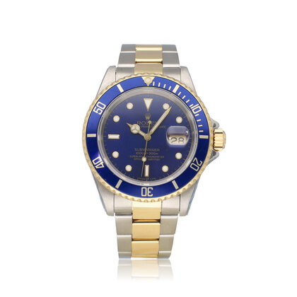 Submariner Date 40 NEW ROLEX SERVICE - 1991 | steel - yellow gold black - X-serial