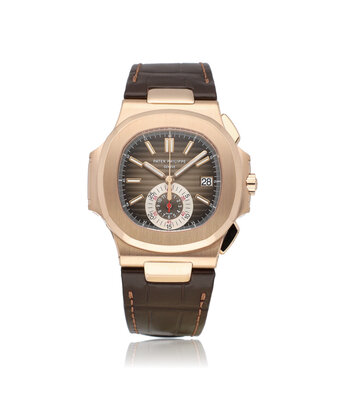 Patek Philippe Nautilus  40 chronograph rose gold choco