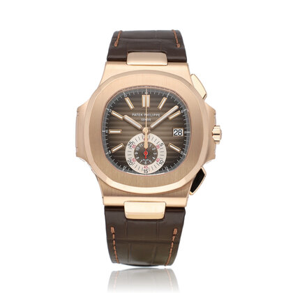Nautilus  40 chronograph rose gold choco + B