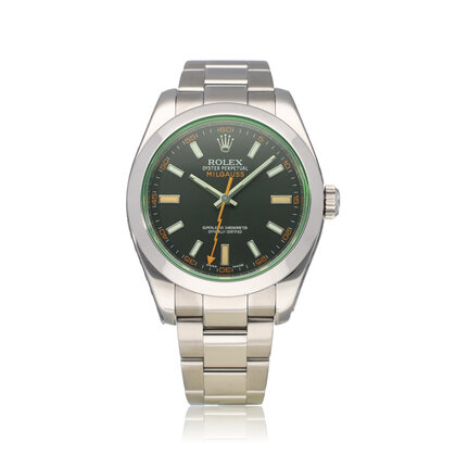 Milgauss 40 - 2013 box + papers | steel black orange - green - GV Oyster