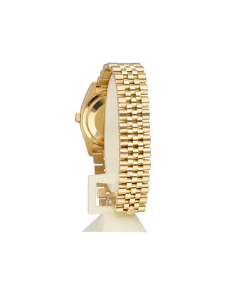 Rolex Datejust  yellow gold champagne 2010 box + papers
