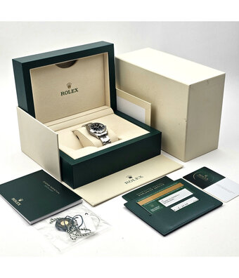 Rolex Datejust 31 NEW ROLEX SERVICE - 2020 B+P | steel black index Oyster