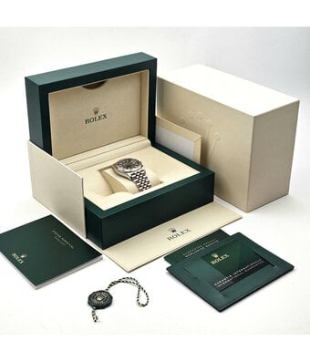Rolex Datejust 36 steel gold Wimbledon grey / slate Jubilee 2021 B+P