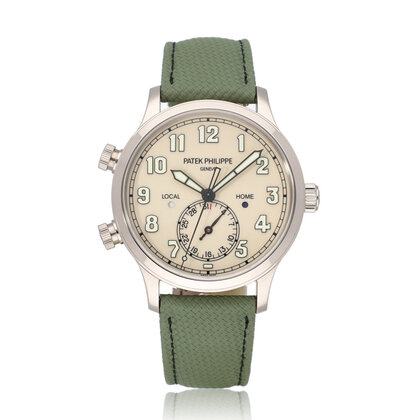 Calatrava Pilot Travel Time 42 UNWORN - B+P 2026 | steel | beige | leather - fabric