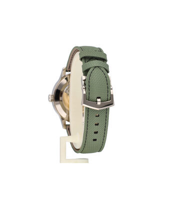 Patek Philippe Calatrava Pilot Travel Time 42 UNWORN - B+P 2026 | steel | beige | leather - fabric