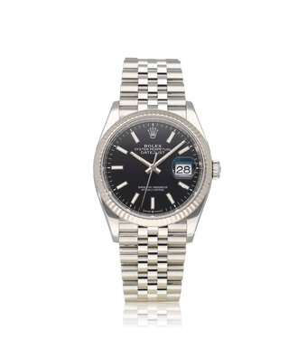 Rolex Datejust 36 - 2024 box + papers | steel - white gold black Jubilee