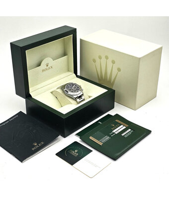Rolex Cosmograph Daytona  40 NEW ROLEX SERVICE - 2008 box + papers | steel black