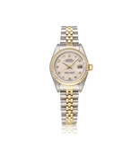 Rolex Lady-Datejust 26 NEW ROLEX SERVICE - 1999 B+P | steel - gold silver roman computer / Jubil