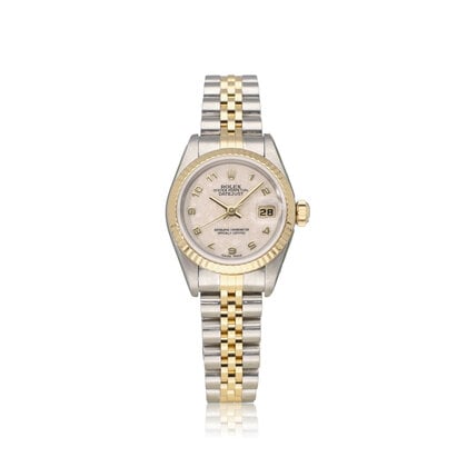 Lady-Datejust 26 NEW ROLEX SERVICE - 1999 B+P | steel - gold silver roman computer / Jubil