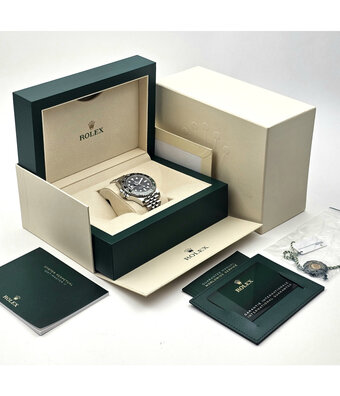 Rolex GMT-Master II 40 - 2024 box + papers | steel left - lefty - Sprite green Oyster