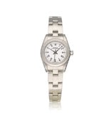 Rolex Oyster Perpetual  steel white roman 2006 box + papers