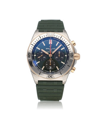 Breitling Chronomat B01 42 NEW - UNWORN - STICKERED 2026 B+P | steel rose gold rubber green