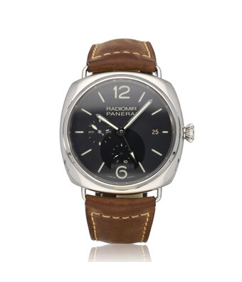 Panerai Radiomir 10 Days GMT 47 PANERAI SERVICED - 2013 box + papers | steel black