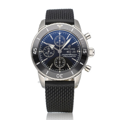 Superocean Heritage Chronograph 44 NEW - UNWORN - 2026 box + papers | steel black rubber