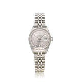 Rolex Lady-Datejust 26 NEW ROLEX SERVICE - 2004 B+P | steel silver diamond Jubilee