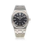 Audemars Piguet Royal Oak  41 NEW AP SERVICE - 2017 box + papers | steel black