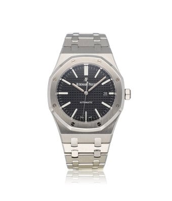 Audemars Piguet Royal Oak  41 NEW AP SERVICE - 2017 box + papers | steel black