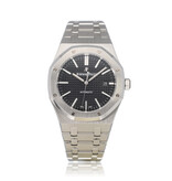 Audemars Piguet Royal Oak  41 NEW AP SERVICE - 2017 box + papers | steel black