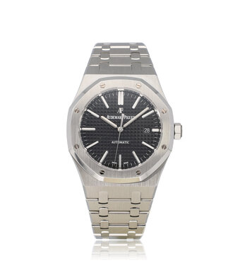 Audemars Piguet Royal Oak  41 NEW AP SERVICE - 2017 box + papers | steel black