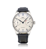 IWC Portugieser Automatic 7 days Power Reserve 42 NEW IWC STRAP - OPEN DATE - B+P | steel silv