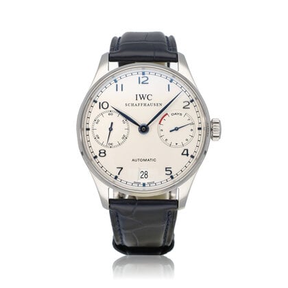 Portugieser Automatic 7 days Power Reserve 42 NEW IWC STRAP | steel silver 7-days + box