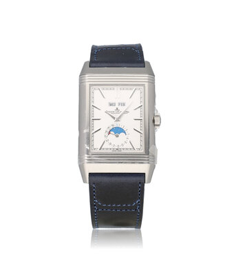 Jaeger-LeCoultre Reverso Tribute Duoface Calendar 49 NEW - UNWORN - 2026 B+P | white - blue stickered
