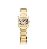 Cartier Tank Française 25 - 1996 box + papers | SM - small - yellow gold - silver roman