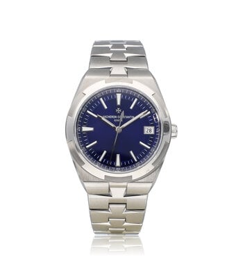 Vacheron Constantin Overseas Self-Winding 41 - 2025 box + papers | steel blue + VC rubber and leather strap
