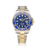 Rolex Submariner Date 41 NEW ROLEX SERVICE - 2024 B+P | steel - gold blue - bluesy sunburst Oyst